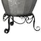 Vintiquewise Rustic Silver Galvanized Barrel Shape Planter and Vase with Metal Stand QI004437 - alternate 7